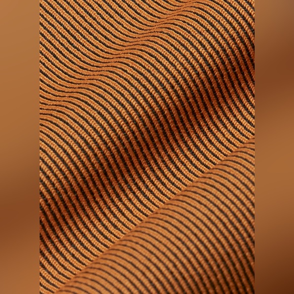 Aritzia Wilfred Mid Rise Kick Flare Candace Pants Stretchy Ribbed Mocha Brown - Picture 5 of 16